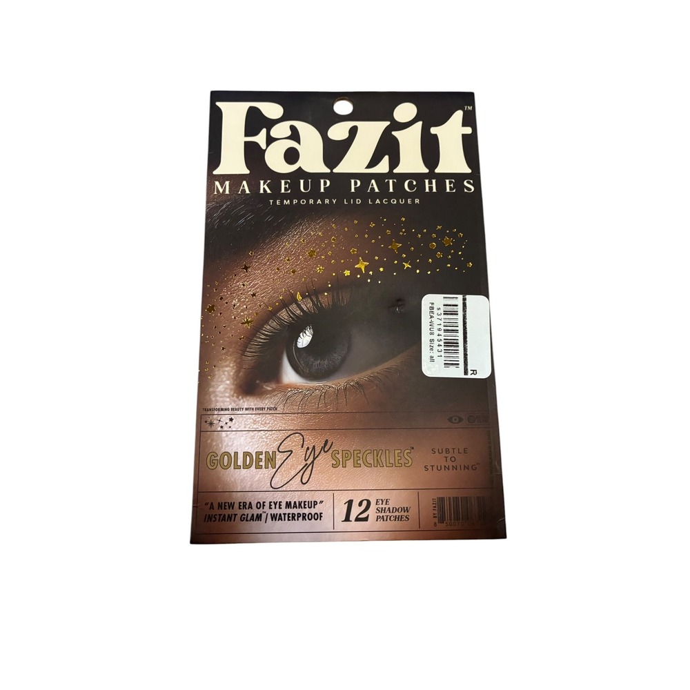 Fazit Golden Eye Speckles Makeup Patches Waterproof Instant Glam, 12 Patches New